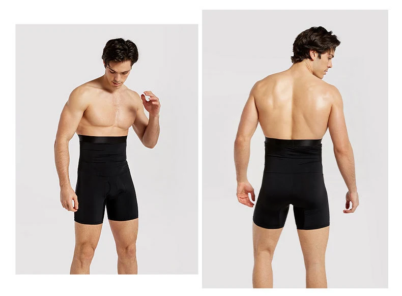 Men Tummy Control Shorts Body Shaper Compression High Waist Trainer Belly Tummy Control Slimming Shapewear Boxer Underwear Fajas