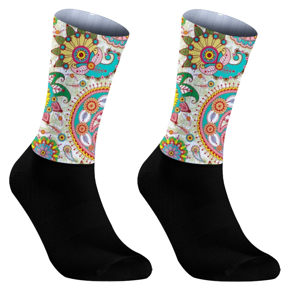 2024 Skull Pattern Sport Socks Unisex Cycling Socks Men Outdoor Sports Socks Bike Footwear for Road Bike Socks