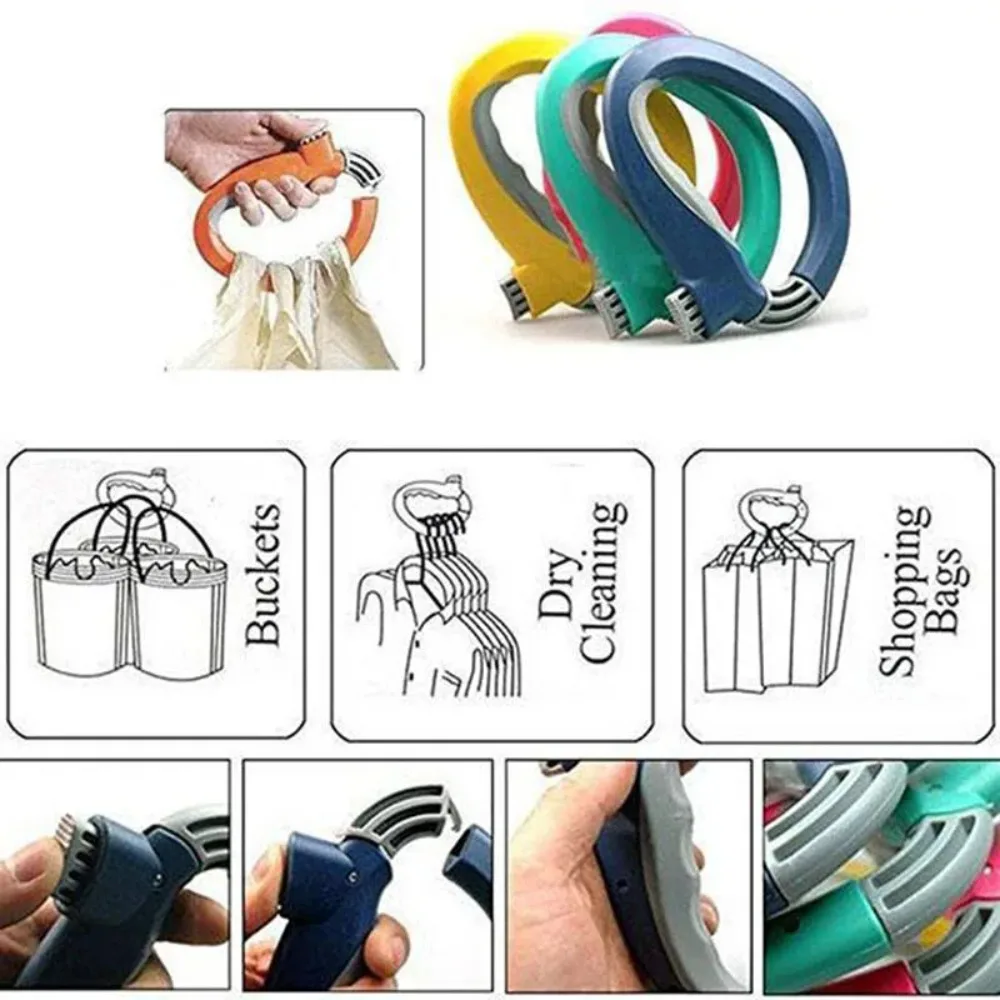 Useful D Shaped One Trip Grip Convenient Portable Shopping Bag Holder Labor-saving Grocery Bag Holder Shopping Bag