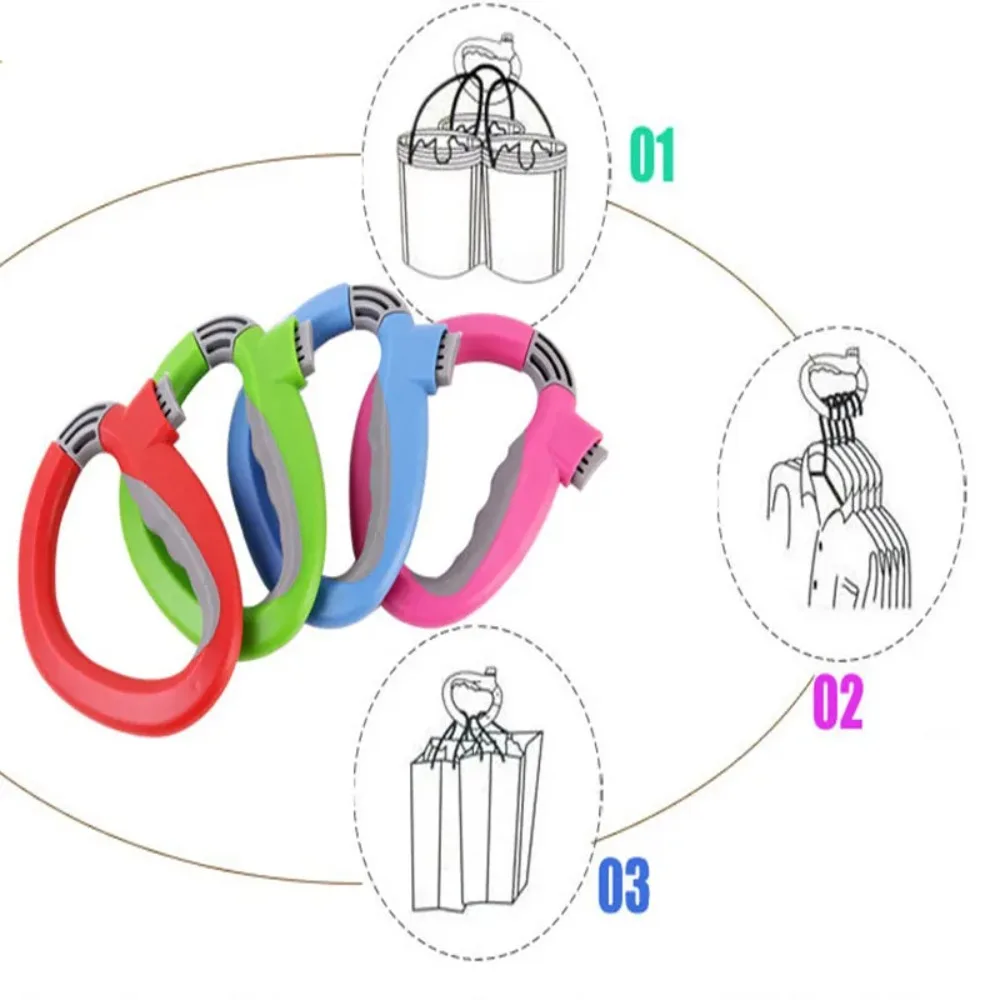 Useful D Shaped One Trip Grip Convenient Portable Shopping Bag Holder Labor-saving Grocery Bag Holder Shopping Bag