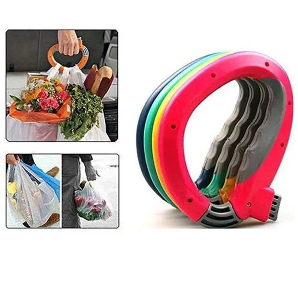 Useful D Shaped One Trip Grip Convenient Portable Shopping Bag Holder Labor-saving Grocery Bag Holder Shopping Bag