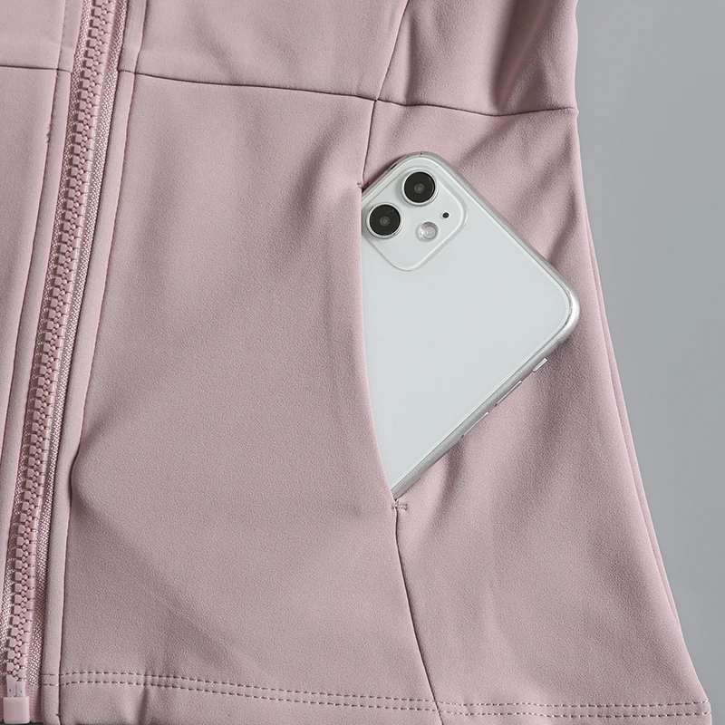 New yoga wear ladies coat round high elastic loose exercise yoga fitness long sleeve stand-up collar yoga tops