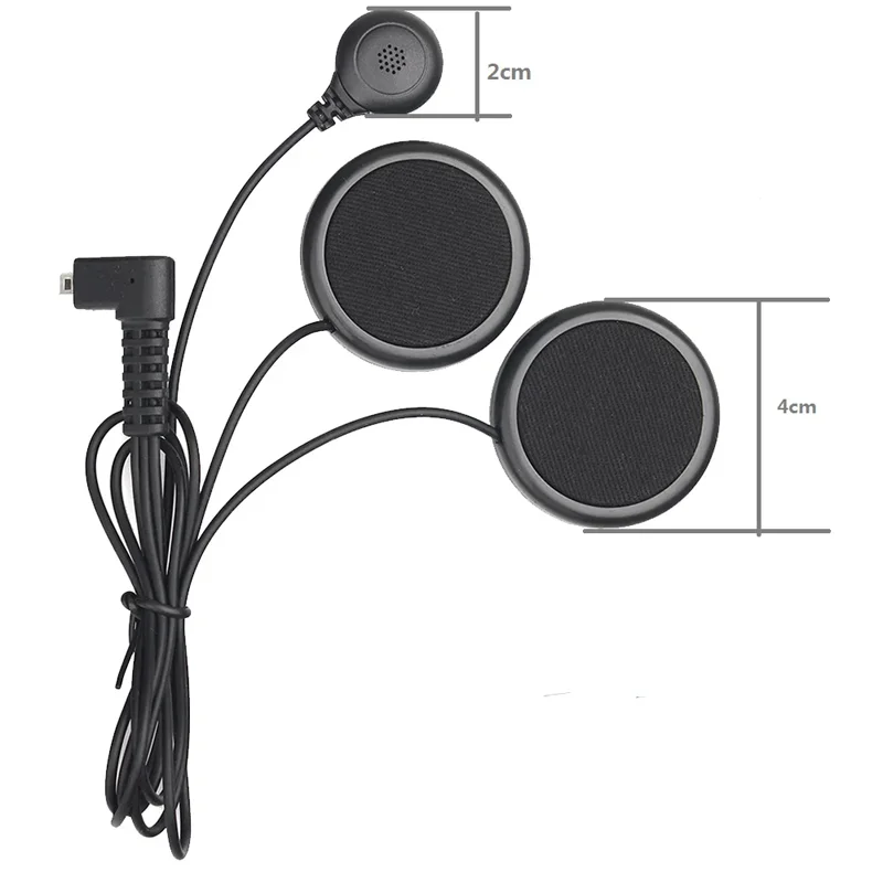 Freedconn Intercom Interphone Accessories 2 in 1 Mic for KY Pro R1 Pro R1 Plus Tmax Pro 5pin Earphone
