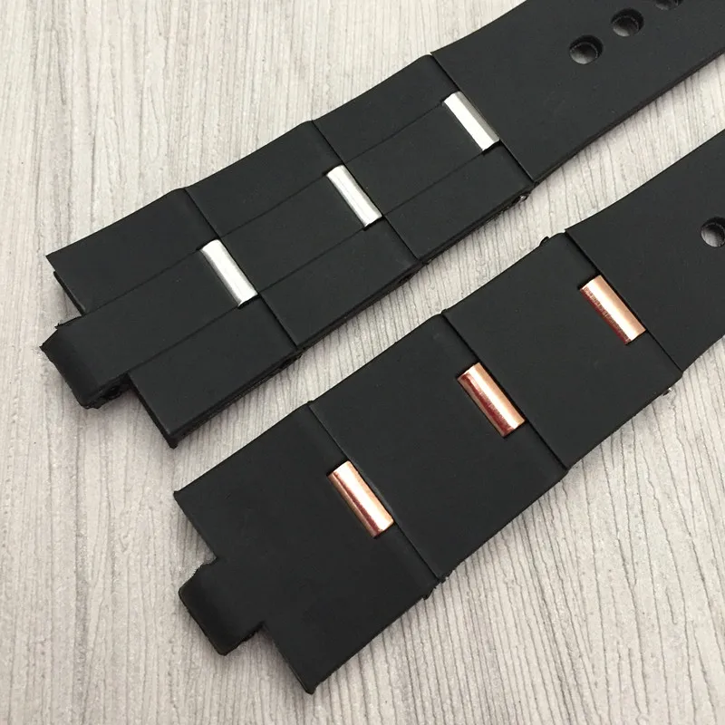 For Bulgari Rubber Watch Strap with Convex Interface Men's and Women's Soft and Comfortable Watch Accessories 22x8mm 24x8mm