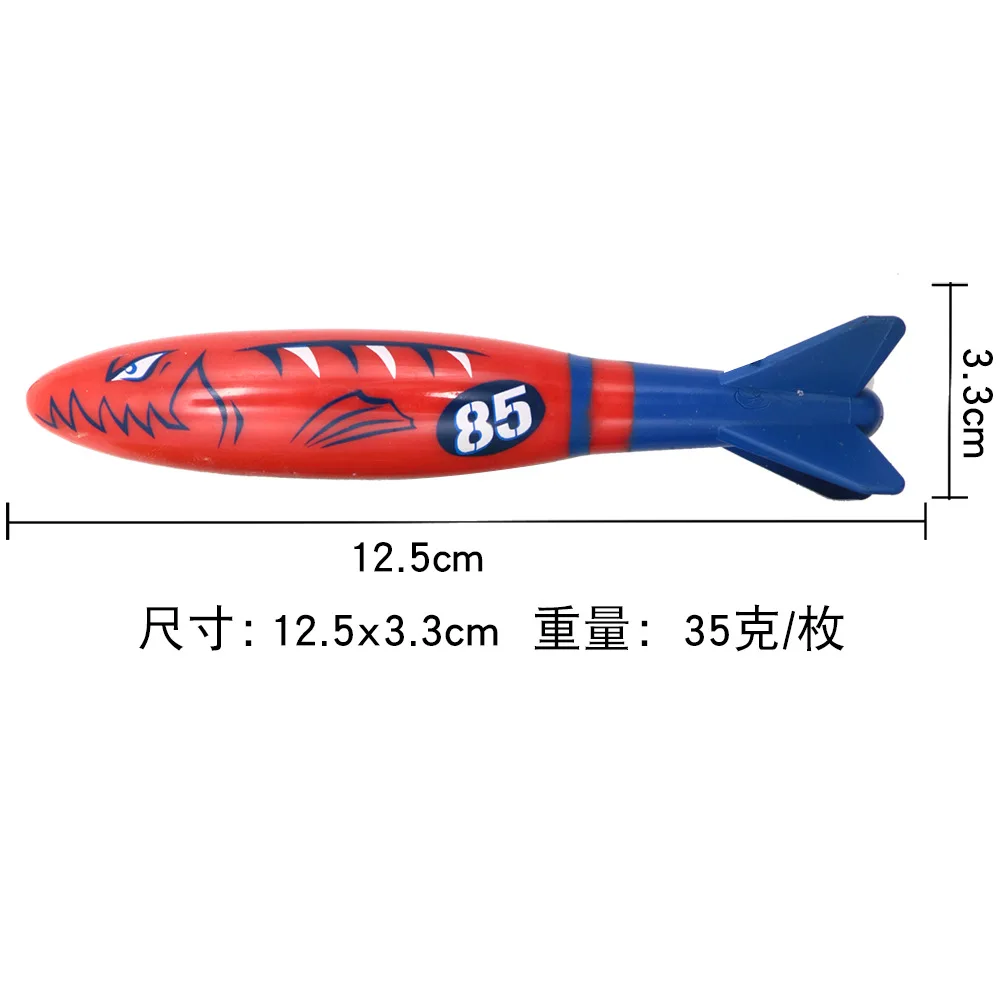 Swimming Pool Treasure Hunt Diving Toy Set Torpedo Fish Water Rings Plants Dolphin Buoy Children's Diving Toys Birthday Gifts