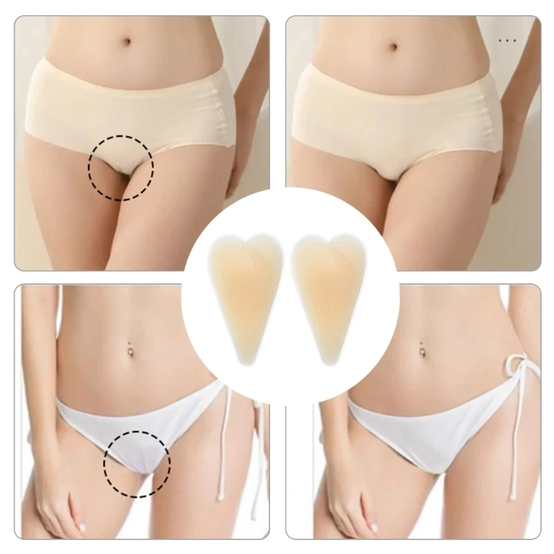 1PC Camel Toe Pad Private Concealer Silicone Pad Part Reusable Nursing Adhesive Swimsuit Sticker Women Protector Invisible Parts