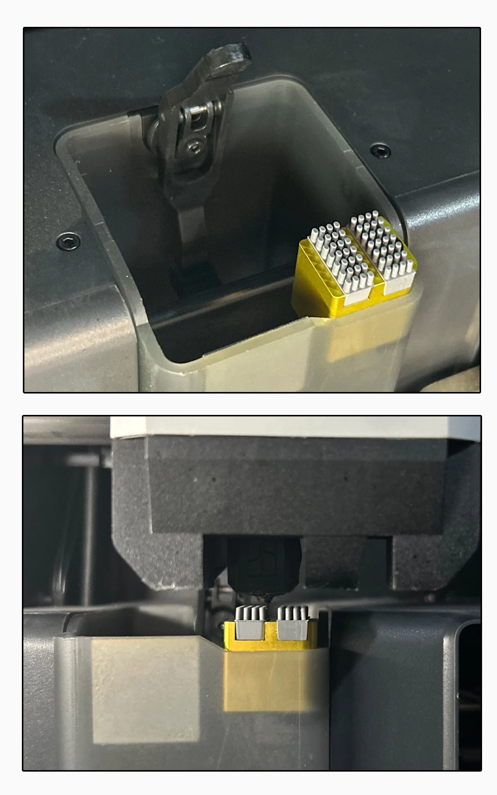 For bambulab P1S X1 Series nozzle silicone wiper Nozzles Brush Hotbed Mounted Scrubbers for Bambu lab Cleaning Tool 3D Printer
