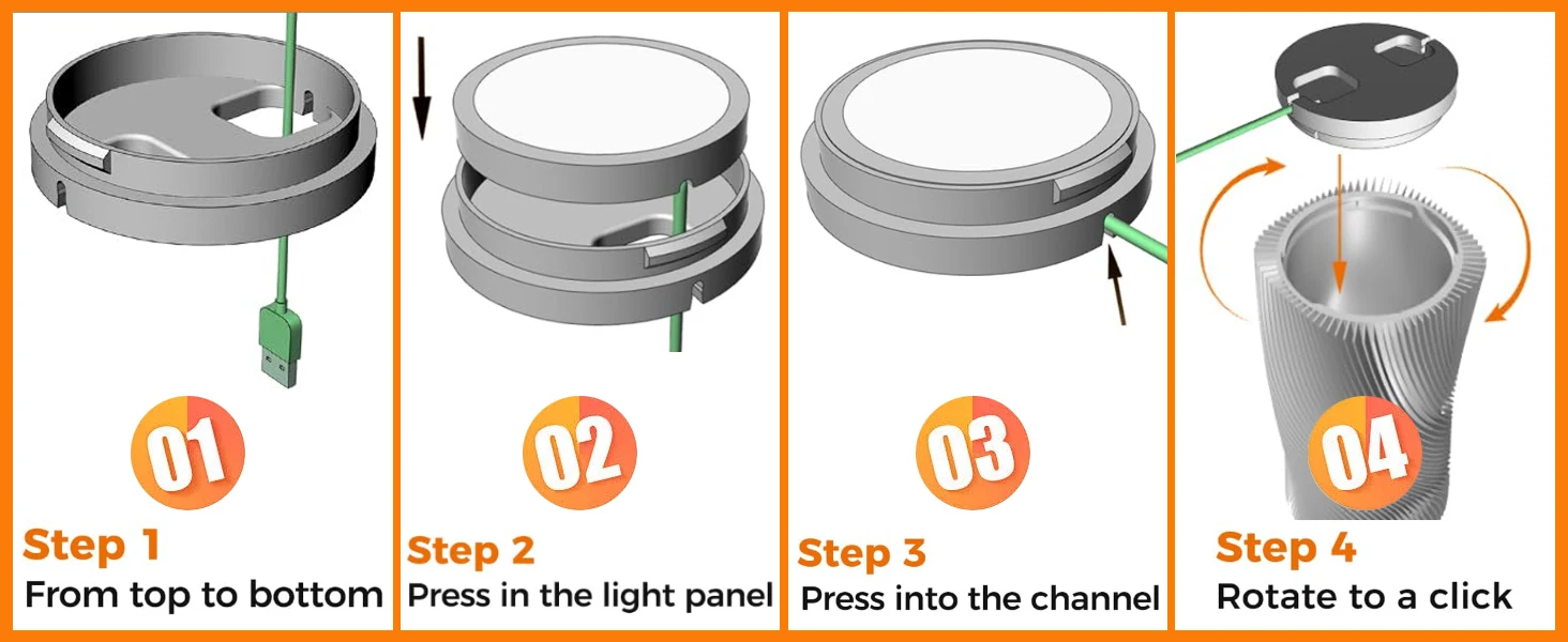 For Bambu Lab Led Lamp Kit Adjustable Light Kit Led Light Parts Hardware DIY Model white /cold/warm light Without Lamp shell 001