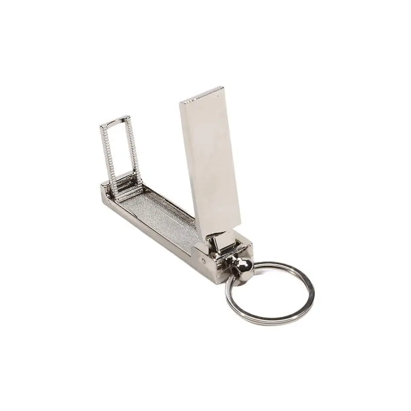 1/2pcs Multi Functional Metal Keychain Lazy Phone Holder Desk Side Hanging Bag Magic Tool Portable Sturdy Durable Pendant