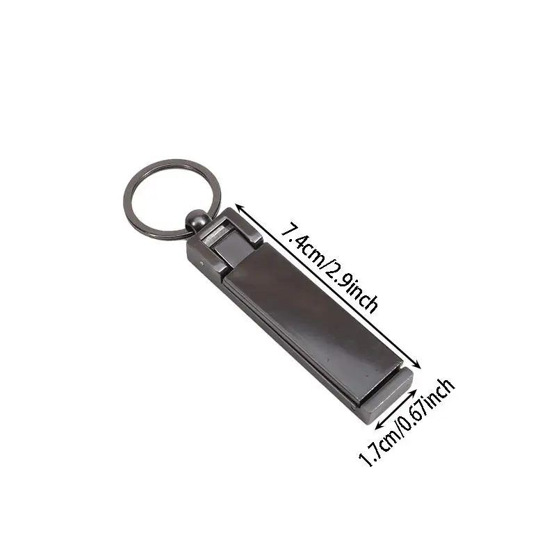 1/2pcs Multi Functional Metal Keychain Lazy Phone Holder Desk Side Hanging Bag Magic Tool Portable Sturdy Durable Pendant
