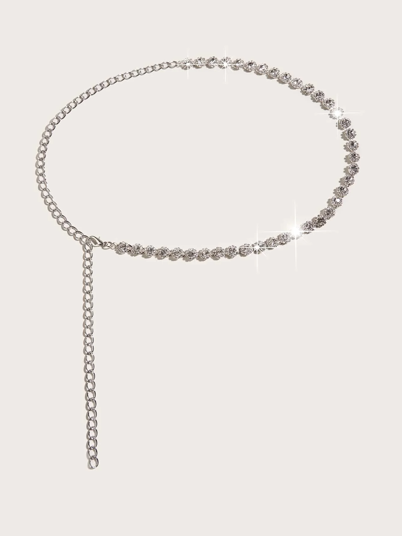 HERSHINE 1-piece women's fashionable rhinestone-decorated chain belt, elegant dress accessory, perfect as a gift,spring,summer
