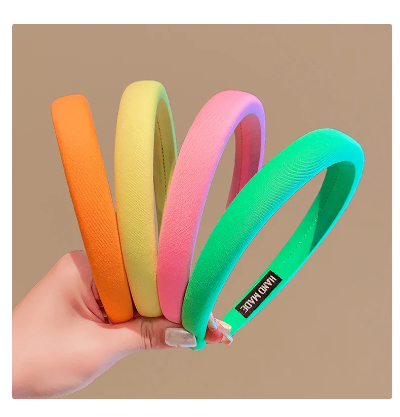 2026 New Children Classic Simple Solid Color Headband Headwears Baby Girls Women Sweet Hair Hoop Headbands Kids Hair Accessories