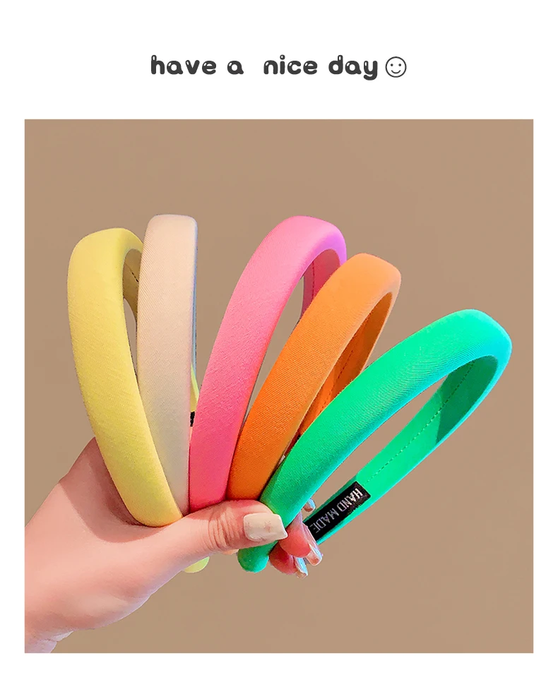 2026 New Children Classic Simple Solid Color Headband Headwears Baby Girls Women Sweet Hair Hoop Headbands Kids Hair Accessories