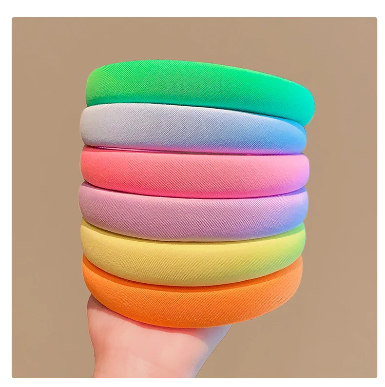 2026 New Children Classic Simple Solid Color Headband Headwears Baby Girls Women Sweet Hair Hoop Headbands Kids Hair Accessories