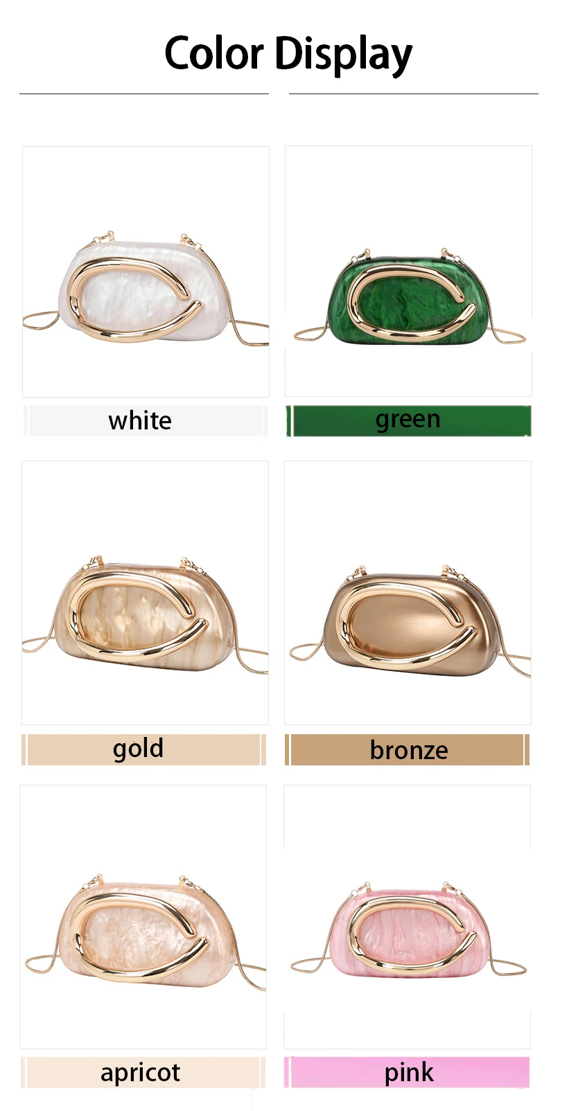 Fashion Women's Handbag Bride Metal Gold Women Luxury Evening Banquet Clutch Bag Shoulder Wedding Purse Party Crossbody Bag