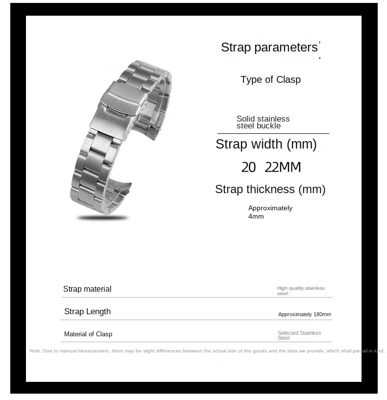 Stainless Steel Strap for Seiko No. 5 SKX007 skx009 Watch 20 22mm Curved Bracelet for Oyster SSK003 for Jubilee Curved Bracelet