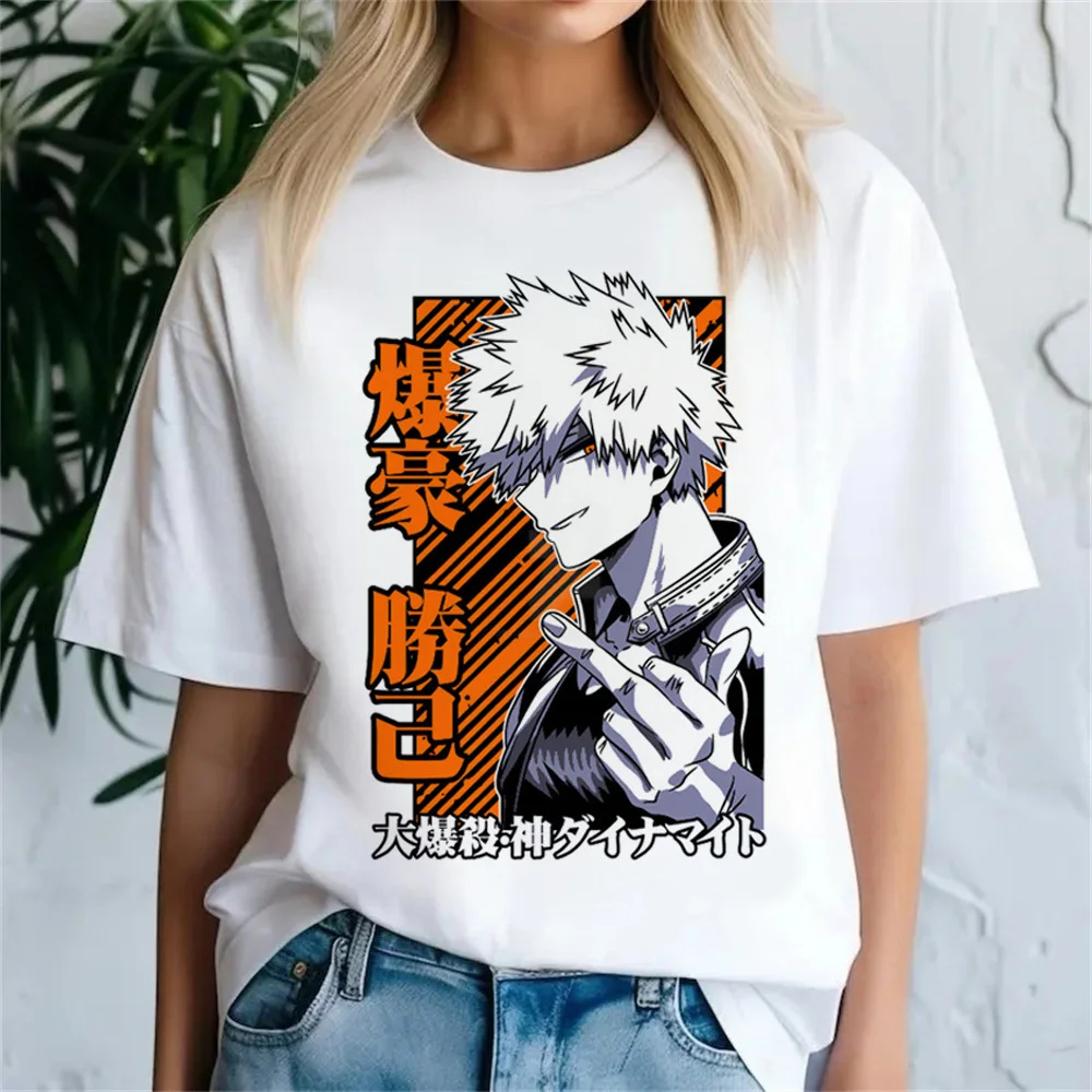 Bakugo Katsuki shirt female Graphic University Pop Culture Punk kawaii hip hop t-shirt Pastel Graphic harajuku Vintage