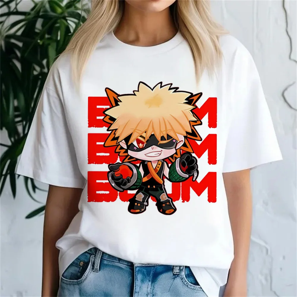 Bakugo Katsuki shirt female Graphic University Pop Culture Punk kawaii hip hop t-shirt Pastel Graphic harajuku Vintage