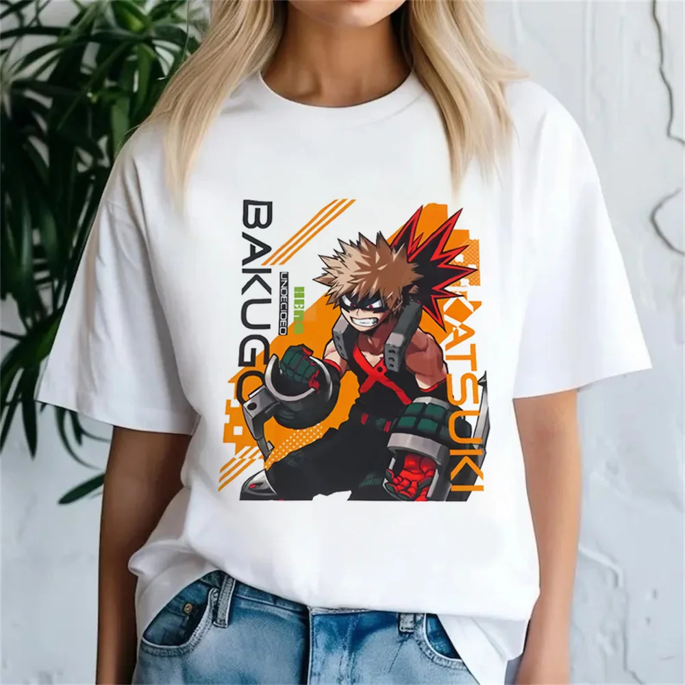 Bakugo Katsuki shirt female Graphic University Pop Culture Punk kawaii hip hop t-shirt Pastel Graphic harajuku Vintage