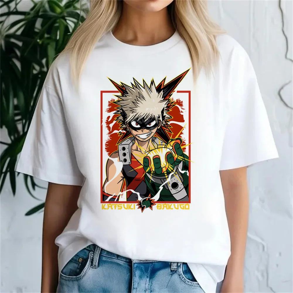 Bakugo Katsuki shirt female Graphic University Pop Culture Punk kawaii hip hop t-shirt Pastel Graphic harajuku Vintage