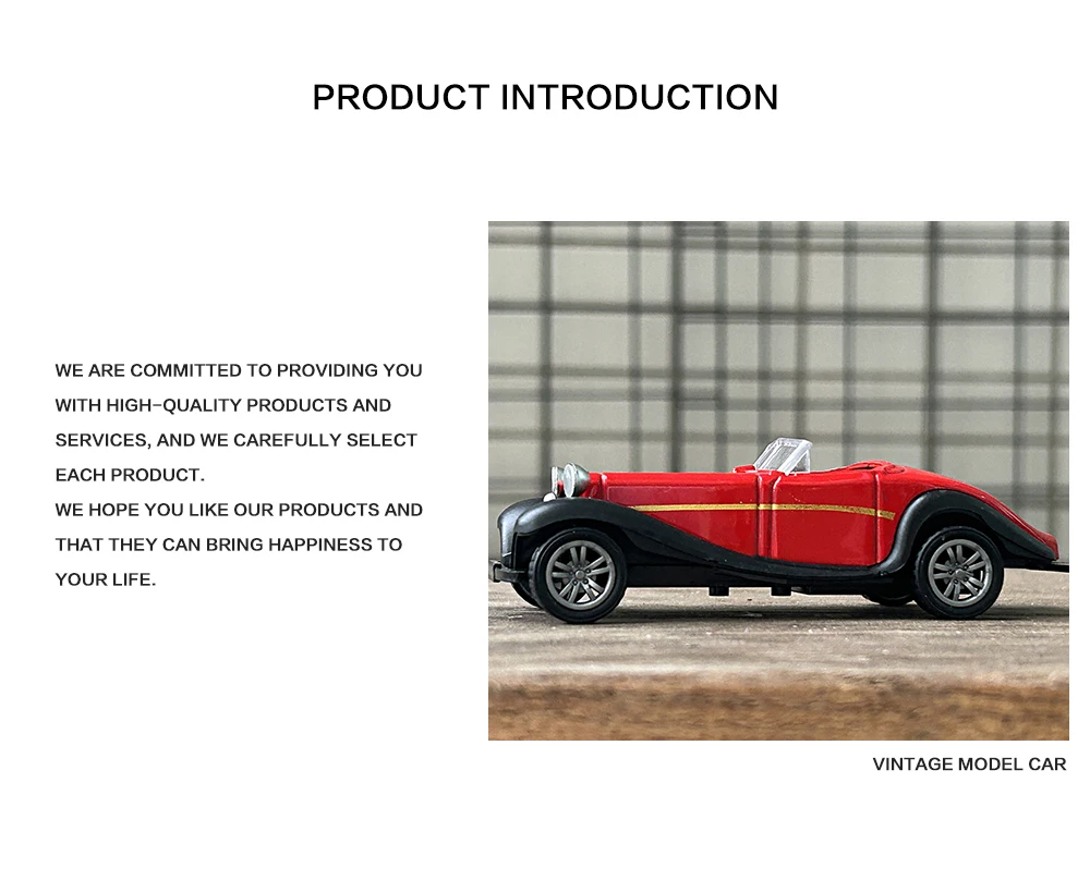 1:43 Alloy Vintage Diecast Car Model Car Classic Benzs 500K Pull Back Car Model Miniature Vehicle Replica Gift For Kids Adults