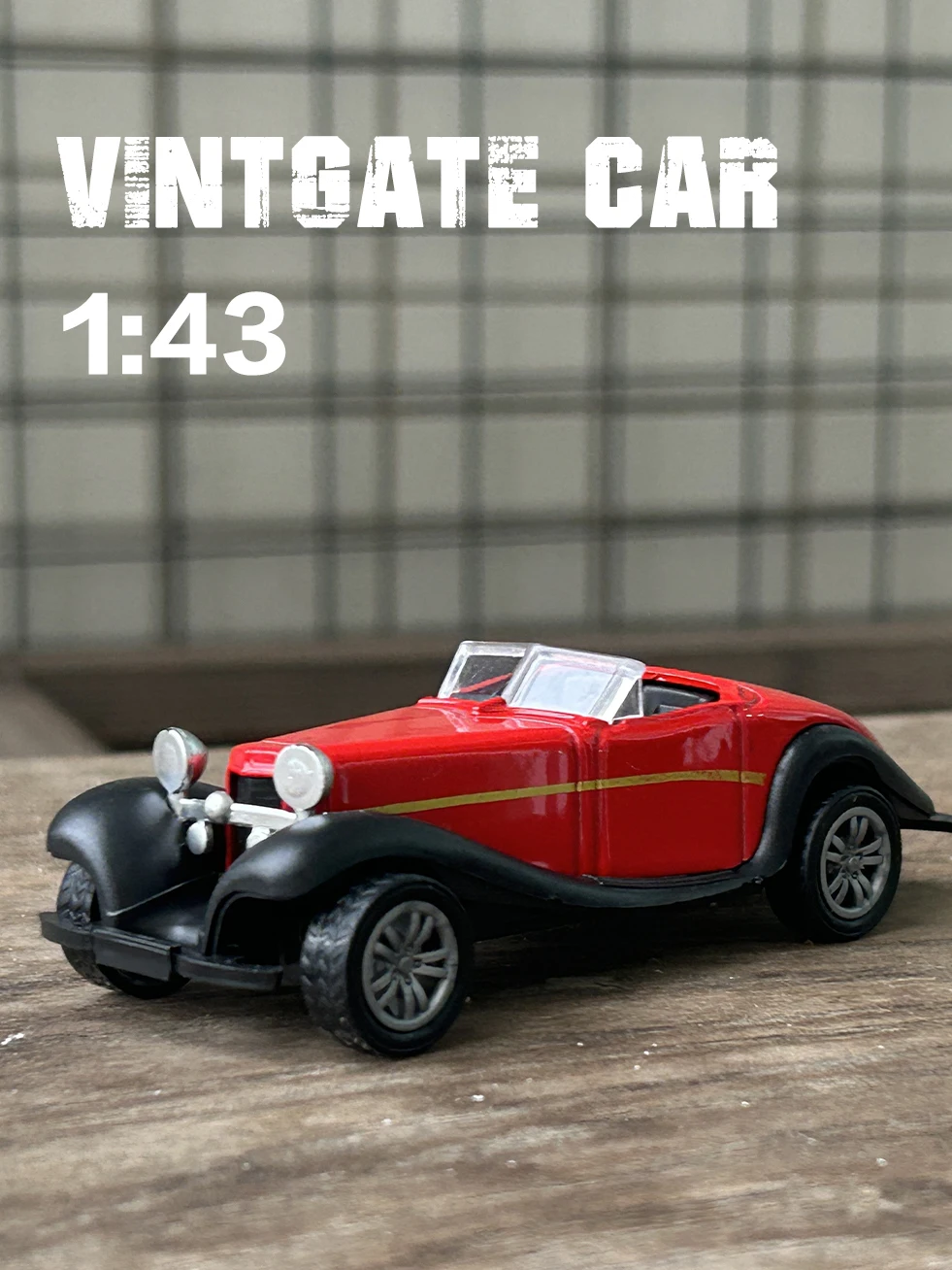 1:43 Alloy Vintage Diecast Car Model Car Classic Benzs 500K Pull Back Car Model Miniature Vehicle Replica Gift For Kids Adults