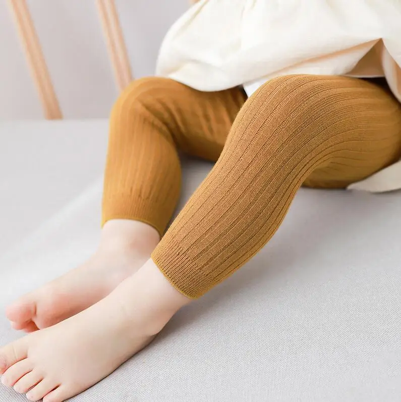Baby Girl Tights Cable Knit Footless Leggings Stockings Solid Cotton Pantyhose for Infant Toddler 0-6T