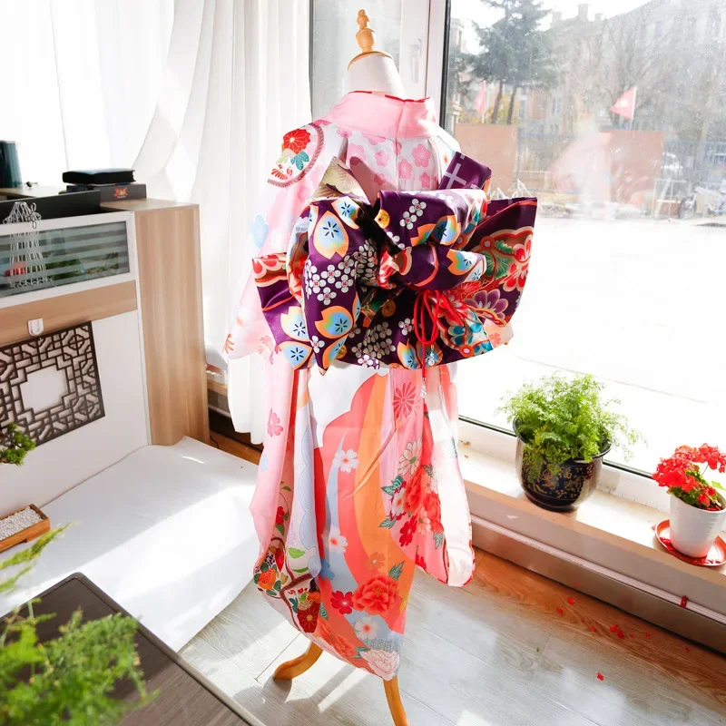 Big Flower Knot Women Japanese Style Kimono Obi Yukata Accessories Creative Big Bow Tie Girdle Cosplay Dress Waistband