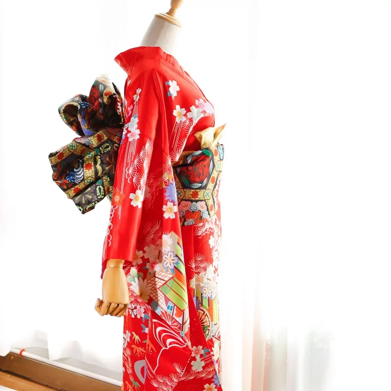Big Flower Knot Women Japanese Style Kimono Obi Yukata Accessories Creative Big Bow Tie Girdle Cosplay Dress Waistband