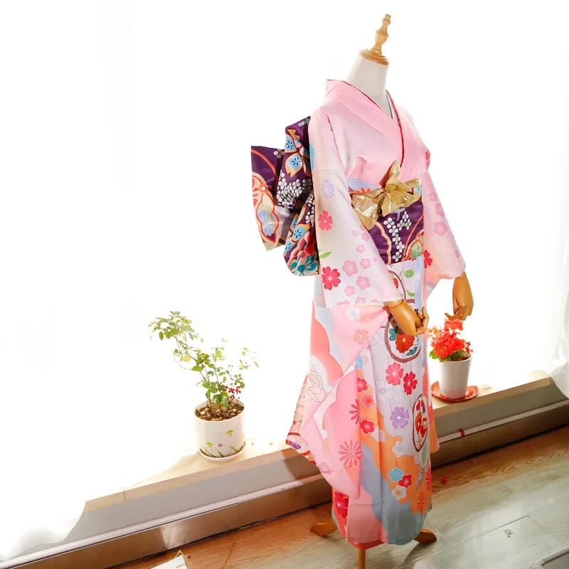 Big Flower Knot Women Japanese Style Kimono Obi Yukata Accessories Creative Big Bow Tie Girdle Cosplay Dress Waistband