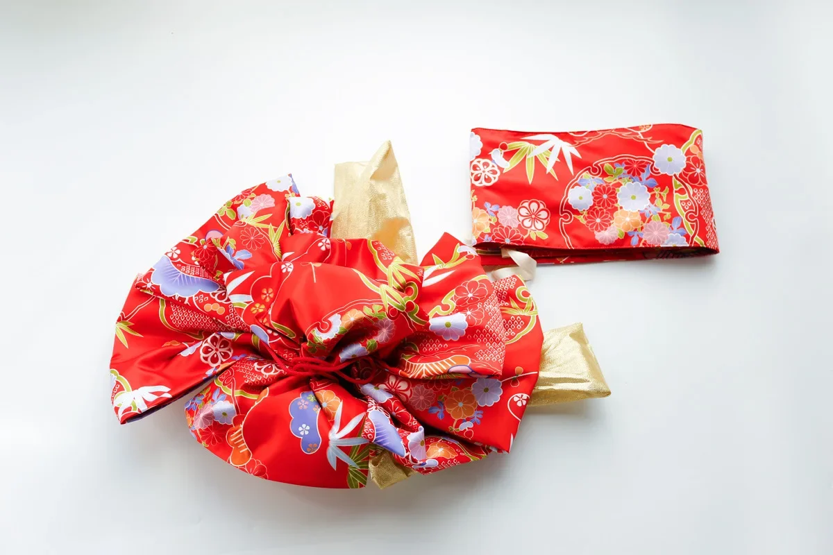 Big Flower Knot Women Japanese Style Kimono Obi Yukata Accessories Creative Big Bow Tie Girdle Cosplay Dress Waistband