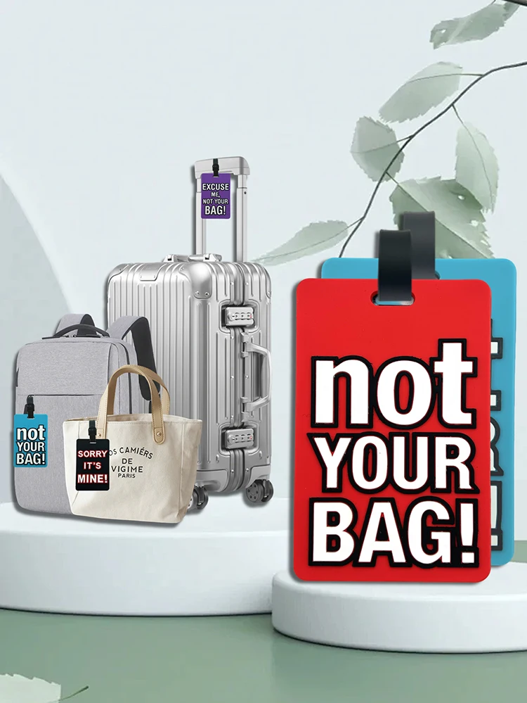 1/7PC Portable Travel Accessories Luggage Travel Tag Silica Gel Suitcase Labels Name ID Address Tags Baggage Boarding Tag Label