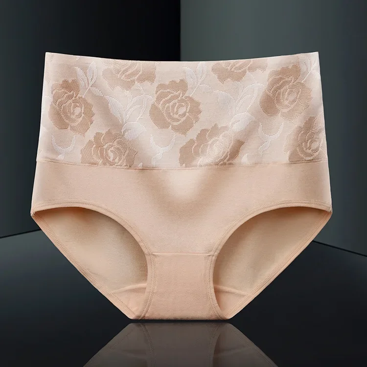 3Pcs/Lot Women's Underwear Plus Size Cotton Panties High Waist Briefs Sexy Lingerie Female Pantys M-5XL Seamless Underpant Girls