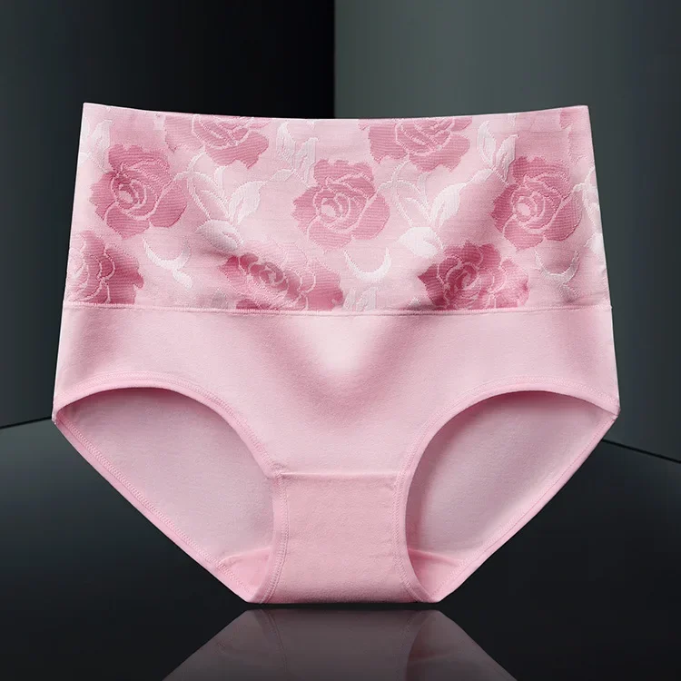 3Pcs/Lot Women's Underwear Plus Size Cotton Panties High Waist Briefs Sexy Lingerie Female Pantys M-5XL Seamless Underpant Girls