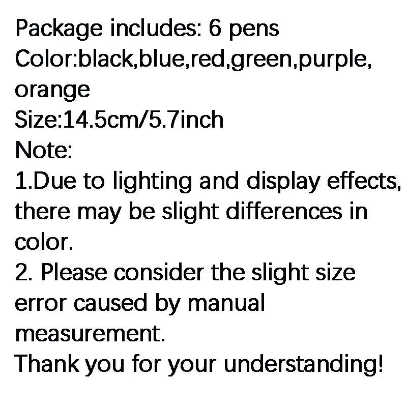 6pcs/set Retractable Erasable Gel Pen 0.5mm Multicolor Ink Magic Gel Pens Washable Handle School Office Writing Supplies