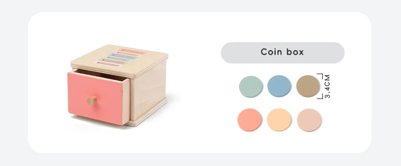 Wooden Color Shape Sorting Toys Drawer Box Busy Board Matching Game Fine Motor Sensory Toys Montessori Learning For Baby Gifts