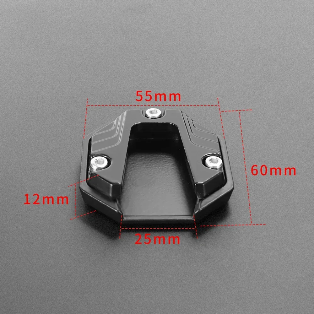 Universal Scooter Motorcycle Bike Kickstand Extender Foot Side Stand Extension Pad Support Plate Anti-skid Enlarged Base