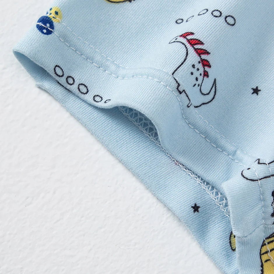 4 Pcs Boy Fun Printed Cute Underwear Simple Student Comfortable Shorts Loose Breathable Multicolor Mix And Match Children Boxes