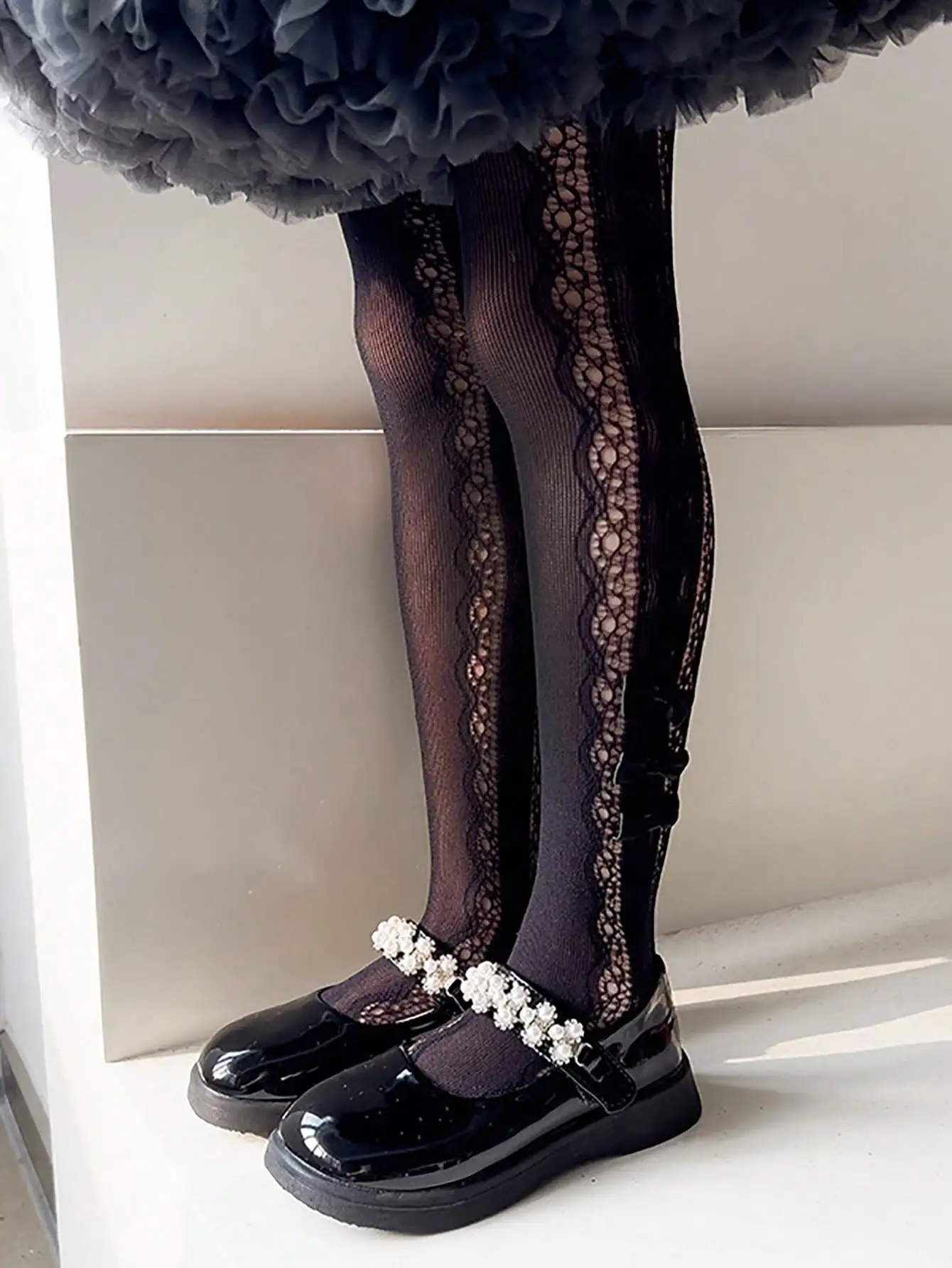 1-12Y Kids Fishnet Socks Girls Bowknot Side Heart Mesh Stockings Summer Children Lace Ankle Tights Toddler Party Cute Net Socks