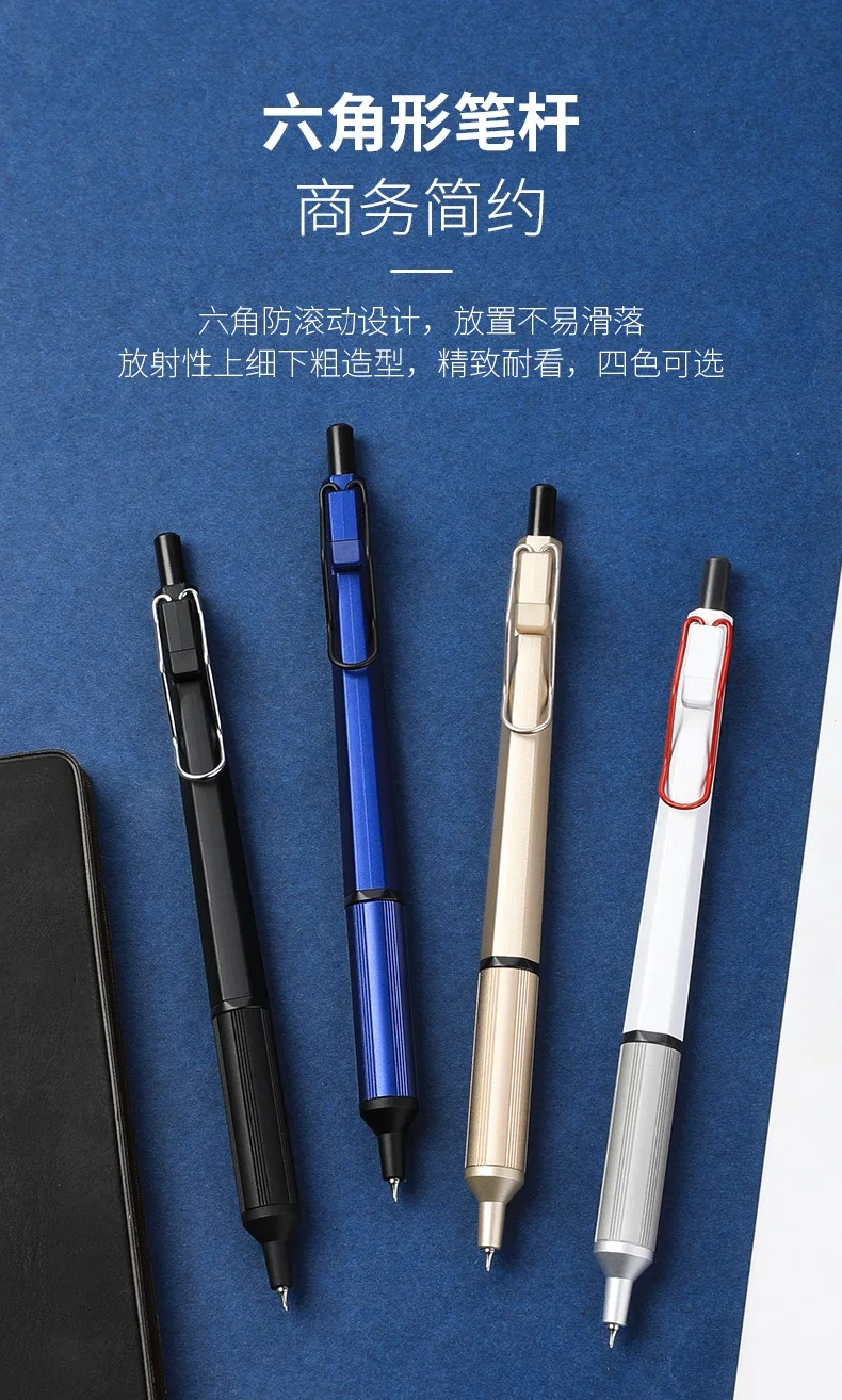 UNI Mitsubishi Jetstream SXN-1003 Metal Ballpoint Pen, 0.28/0.38mm Fine Point Writing High-end Black Oil Pen aesthetic papeleria