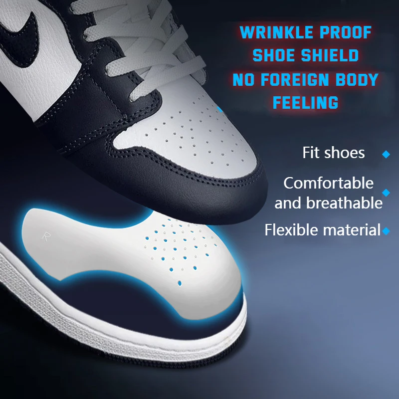 Shoe Crease Protectors Anti-wrinkle Lightweight Shoe Shield Inserts Protector for Sneakers Crack Toe Cap Support Shoes Stretcher