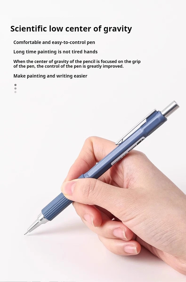0.3 0.5 0.7 mm Mechanical Pencil Set Art Sketch Retractable Nib Low Gravity Automatic Pencil School Writing Pencil Stationery
