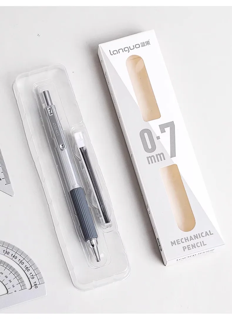0.3 0.5 0.7 mm Mechanical Pencil Set Art Sketch Retractable Nib Low Gravity Automatic Pencil School Writing Pencil Stationery