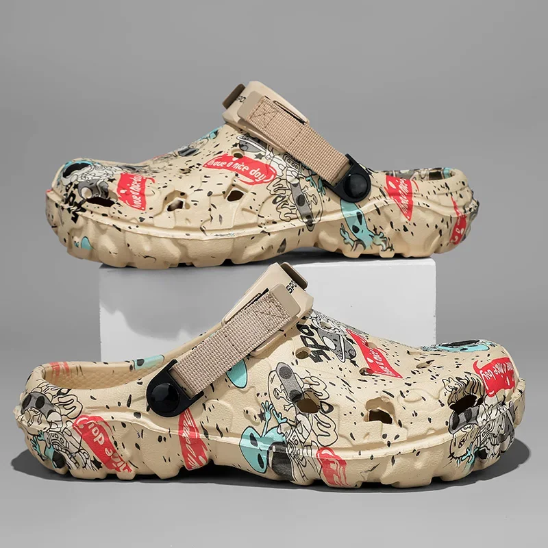 Men Shoes Slippers Men Garden Flat Sandals Platform Sandals Man Summer Sandals 2025 Male Sneakers Outdoor Flip Flops Home Clogs