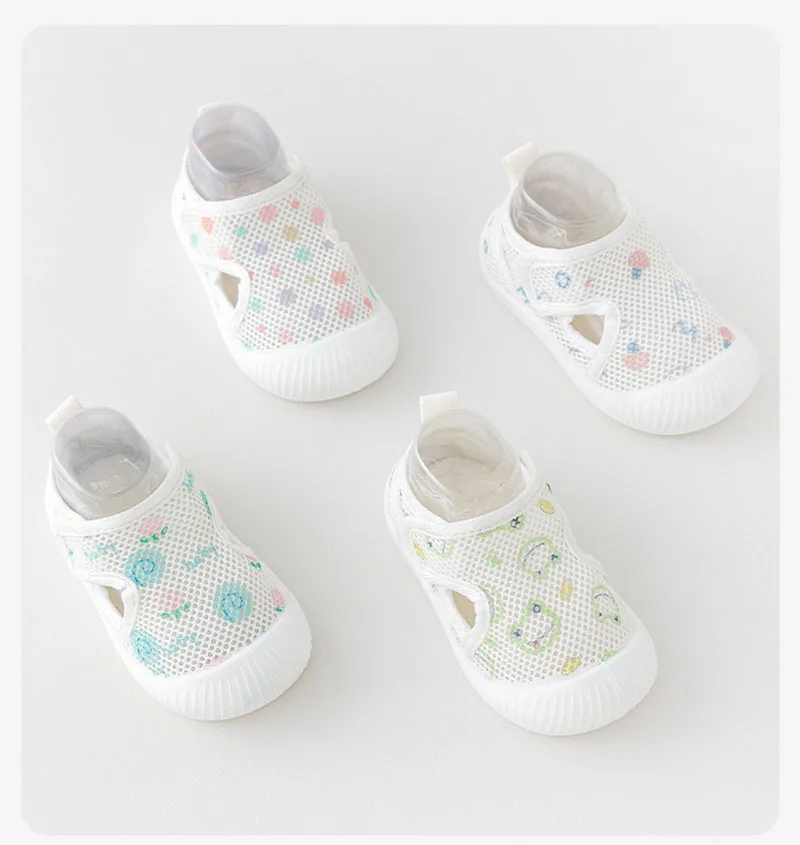 2026 New Newborn Baby Breathable Mesh Sandals Hollow Out Infant Girls Boys Soft First Walker Shoes Spring Summer Baby Sandals