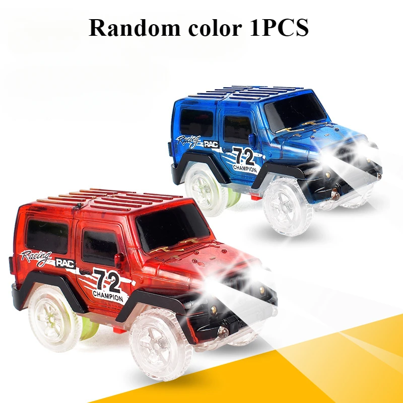 Children's Free Assembly Graphics Diy Electric Light Car Night Light Track Tunnel Overpass Intersection Accessories Toys