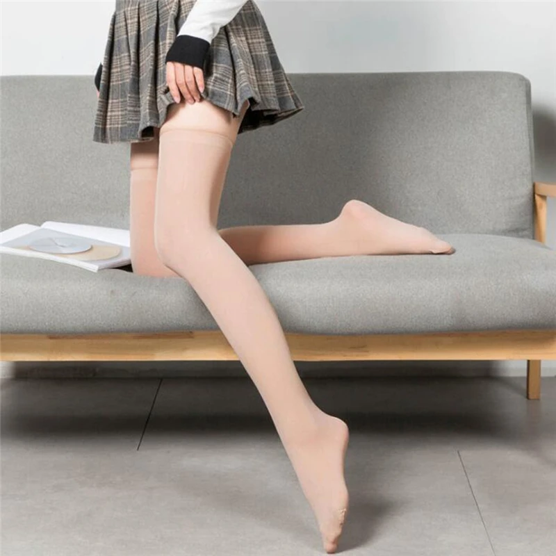 1/2/3 Pairs Women's Black White Striped over Knee Long Socks Sexy Thigh High Soft Tube Stockings for Ladies Girls