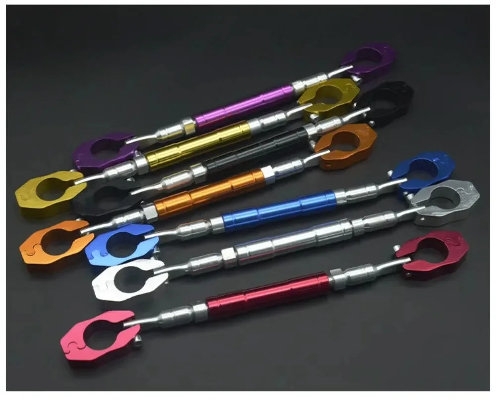 22mm Motorcycle Handlebar Handle Grip Adjustable Crossbar Balance Bracket Steering Wheel Reinforce Replacement Rod Expansion