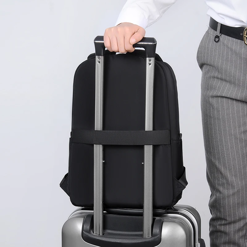 Trendy Large Capacity Student Backpack Casual Commuter Water-resistant Unisex Schoolbag Simple Personality Backpack