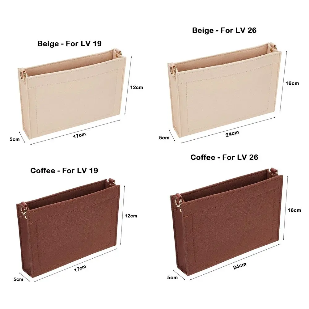 Tidy Felt Handbag Insert Bag Bag Support Cosmetic Storage Purse Liner Organization Bag Organiser For LV 19/26